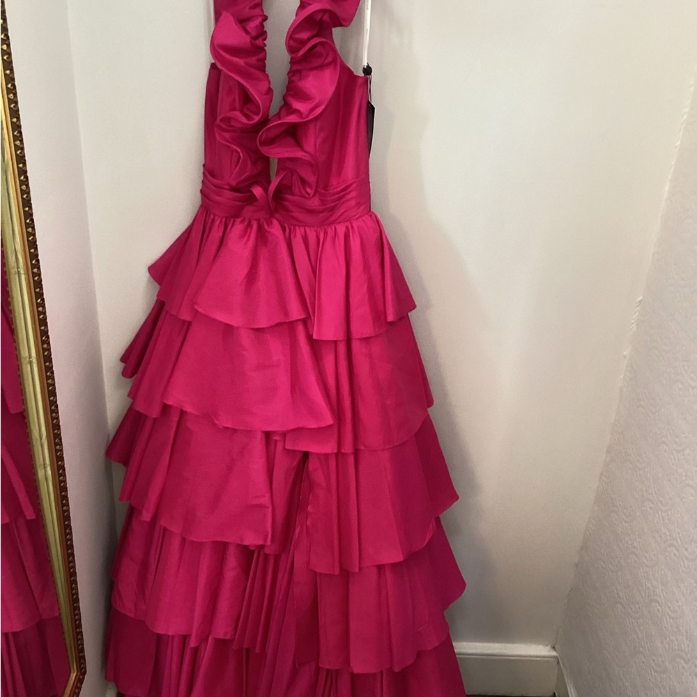 Sherri Hill 56013 bright pink ball gown size 8